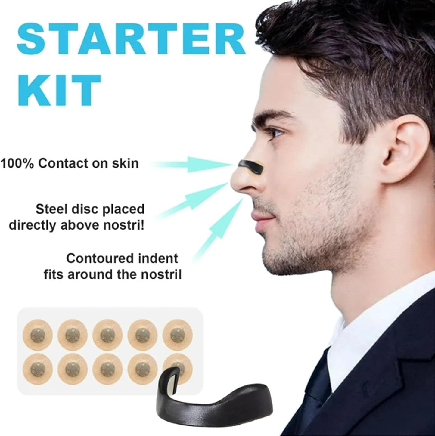 Dilatador Nasal Magnético Antirronquidos
