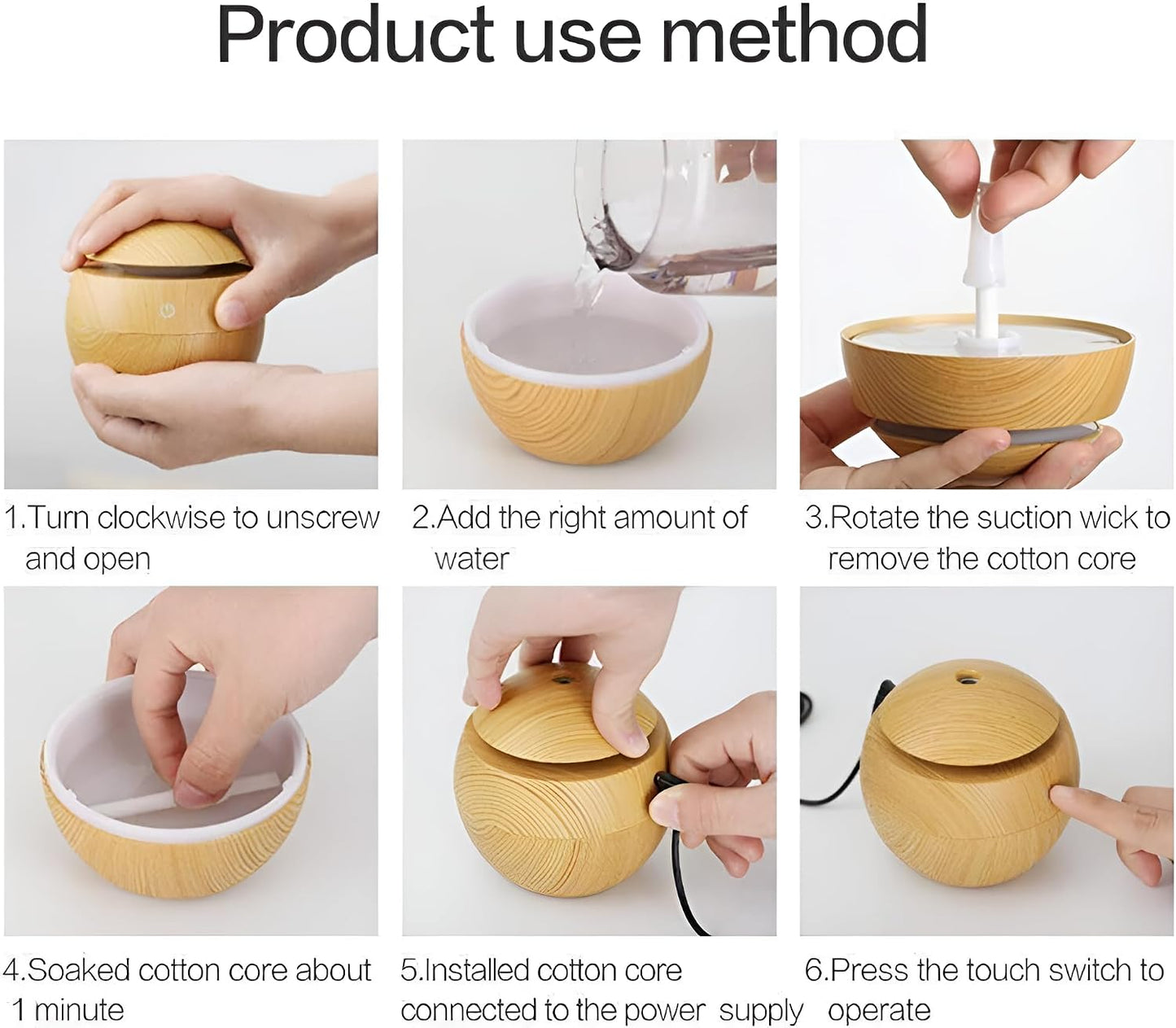 Humidificador Diseño Madera