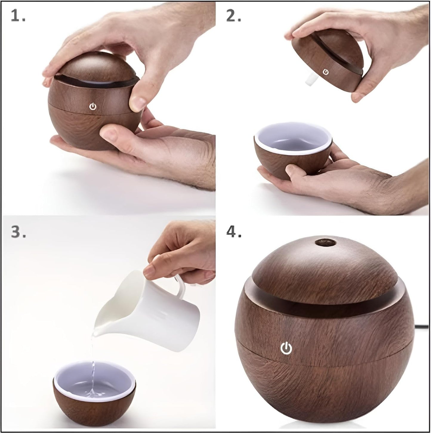 Humidificador Diseño Madera